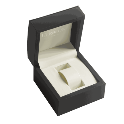 Vue de l’écrin de la Montre Herbelin Fil – Quartz – Noir