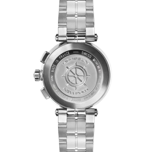 Photo montrant l'intégralité de la Montre Herbelin Newport – Chronographe Lady – Acier & Nacre