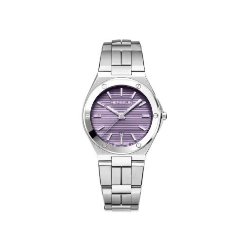 Photo montrant l'intégralité de la Montre Herbelin Cap Camarat – Quartz – Acier & Violet
