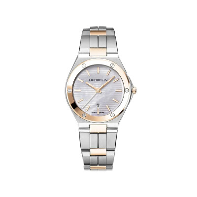 Photo montrant l'intégralité de la Montre Herbelin Cap Camarat – Quartz – Bicolore & Nacre
