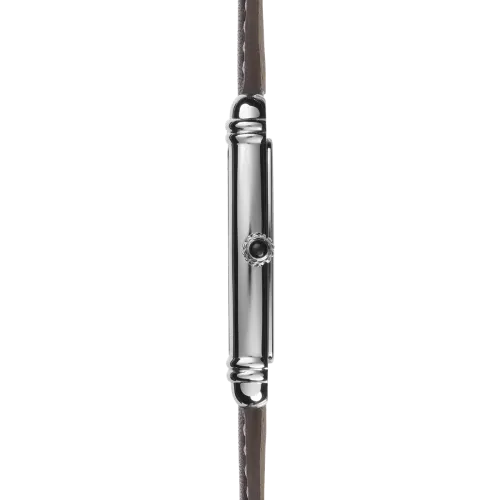 Photo montrant l'intégralité de la Montre Herbelin Art Déco – Petite Seconde – Acier & Cuir Brun