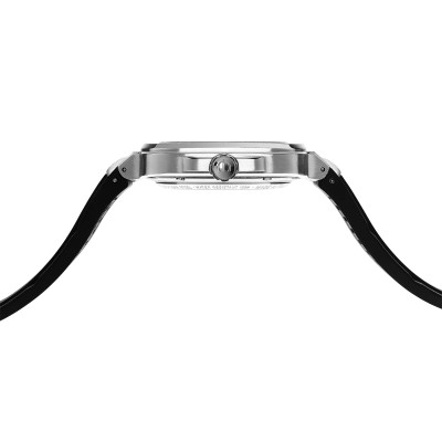 Vue profil de la montre Montre Herbelin Cap Camarat – Square – Noir & Bleu