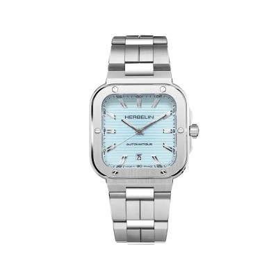 Photo montrant l'intégralité de la montre Herbelin Cap Camarat – Square Automatique – Bleu