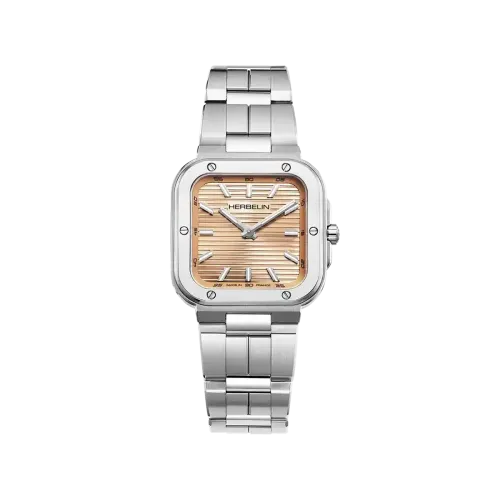 Photo montrant l'intégralité de la Montre Herbelin Cap Camarat – Square – Champagne Rosé