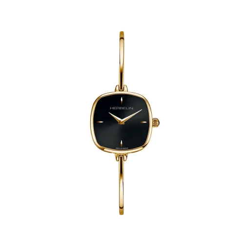 Photo montrant l'intégralité de la montre Montre Herbelin Fil – Quartz – PVD Or Jaune & Noir