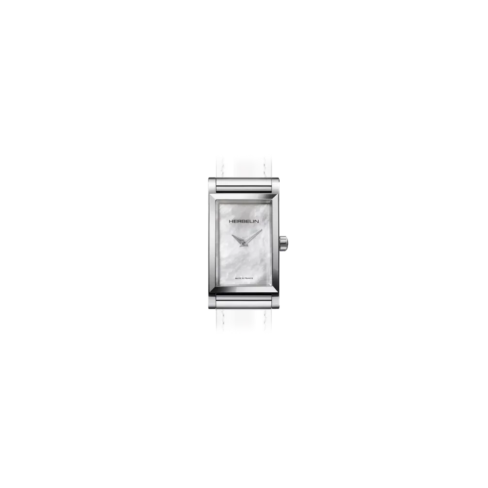 Photo Montrant l’Intégralité de la Montre Herbelin Antarès - Rectangle - Nacre