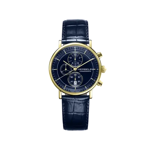 Photo Montrant l’Intégralité de la Montre Montre Herbelin Inspiration – Chronographe – Bleu