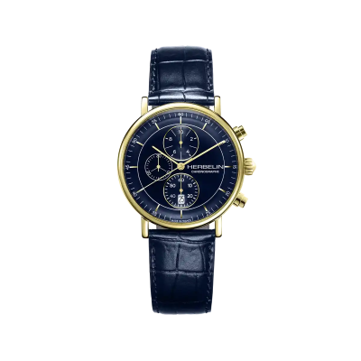 Photo Montrant l’Intégralité de la Montre Montre Herbelin Inspiration – Chronographe – Bleu