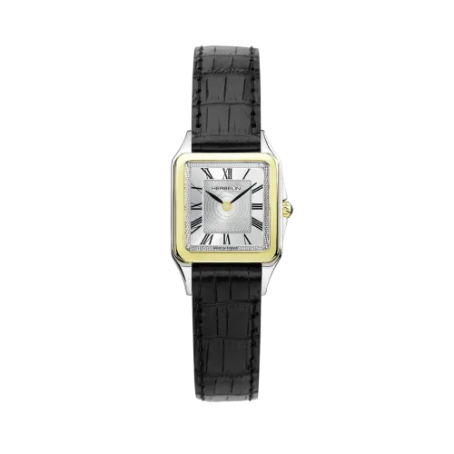 Photo Montrant l’Intégralité de la Montre Montre Herbelin Luna – Quartz – Bicolore & Cuir Noir