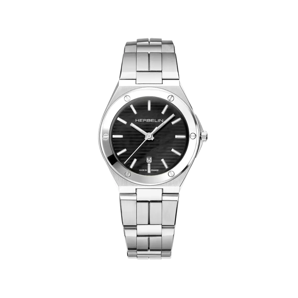 Photo Montrant l’Intégralité de la Montre Montre Herbelin Cap Camarat – Acier – Nacre Noire