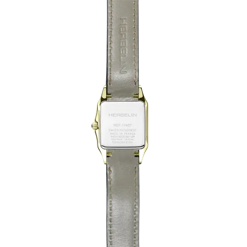 Photo Montrant l’Intégralité de la Montre Montre Herbelin Luna – Quartz – Doré & Cuir Camel