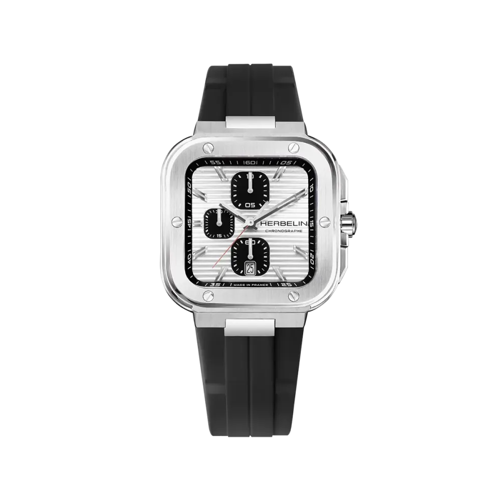 Photo Montrant l’Intégralité de la Montre Montre Herbelin Cap Camarat – Square Chrono – Acier