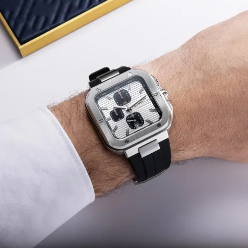 Photo Montrant l’Intégralité de la Montre Montre Herbelin Cap Camarat – Square Chrono – Acier