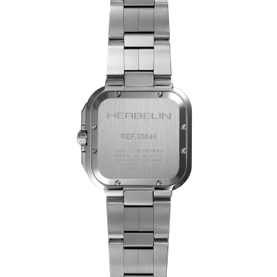 Vue de Dos de la Montre Montre Herbelin Cap Camarat – Square Chronographe – Bleu