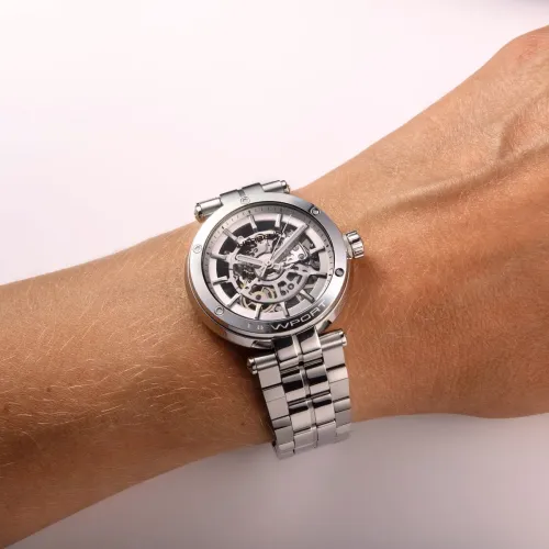 Vue Profil de la Montre Montre Herbelin Newport – Squelette Automatique – Acier