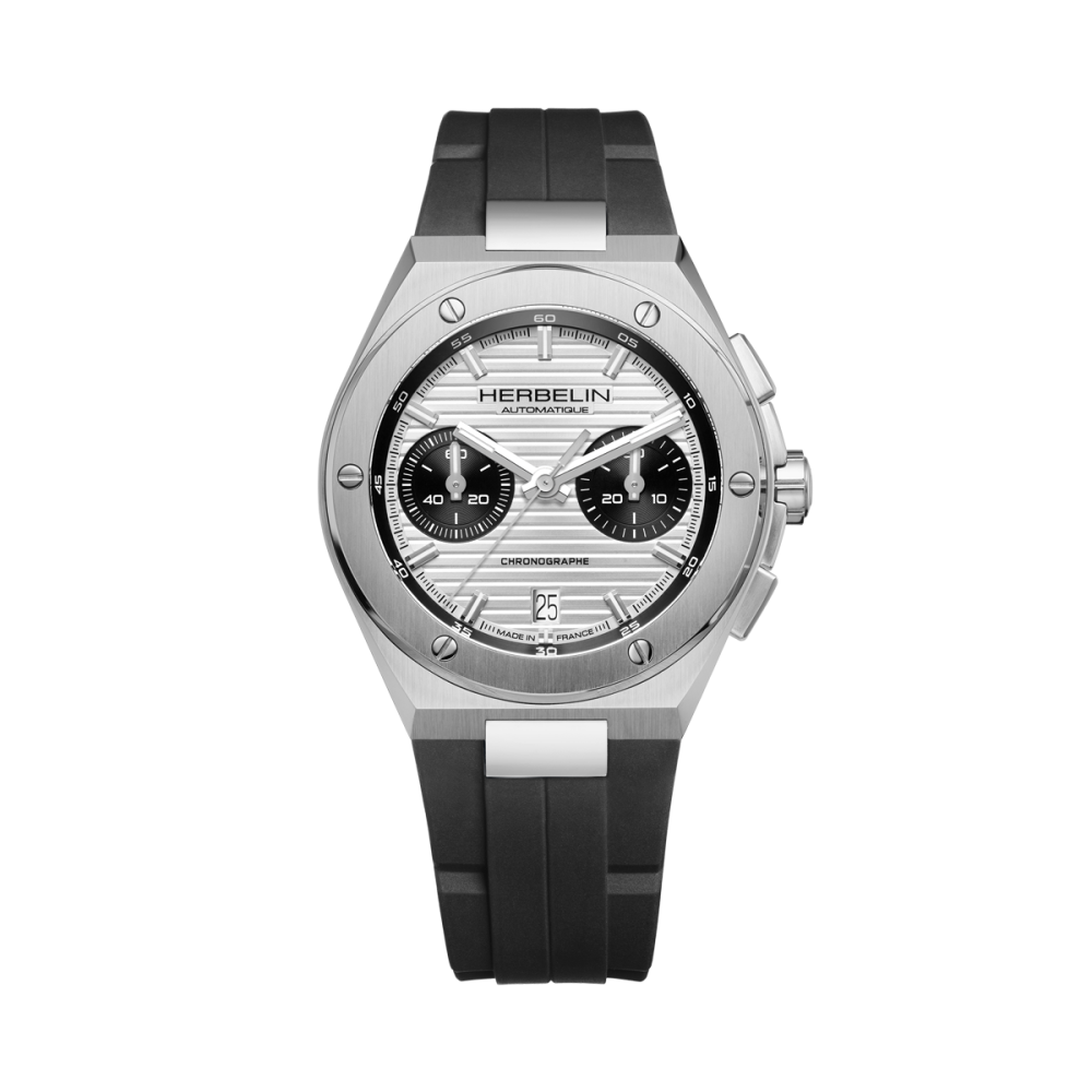 Photo Montrant l’Intégralité de la Montre Montre Herbelin Cap Camarat – Chronographe – Acier & Noir