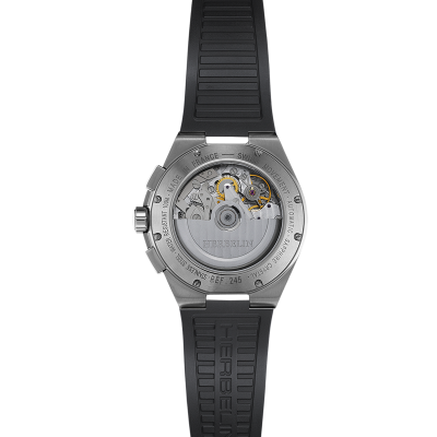 Vue de Dos de la Montre Montre Herbelin Cap Camarat – Chronographe – Acier & Noir