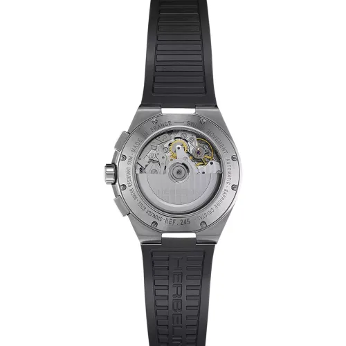 Photo montrant l'intégralité de la montre Cap Camarat – Chronographe Automatique – Noir & Acier