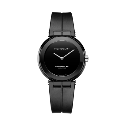 Photo montrant l'intégralité de la montre Montre Herbelin Newport – Automatique – Céramique Noire