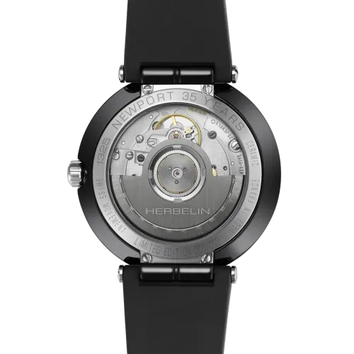 Photo montrant l'intégralité de la montre Montre Herbelin Newport – Automatique – Céramique Noire