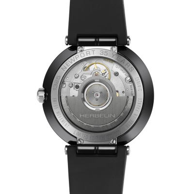 Vue de dos de la montre Montre Herbelin Newport – Automatique – Céramique Noire