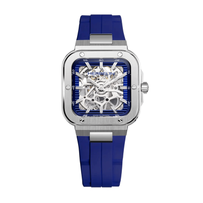 Vue profil de la montre Cap Camarat – Squelette Automatique Carré – Édition Limitée