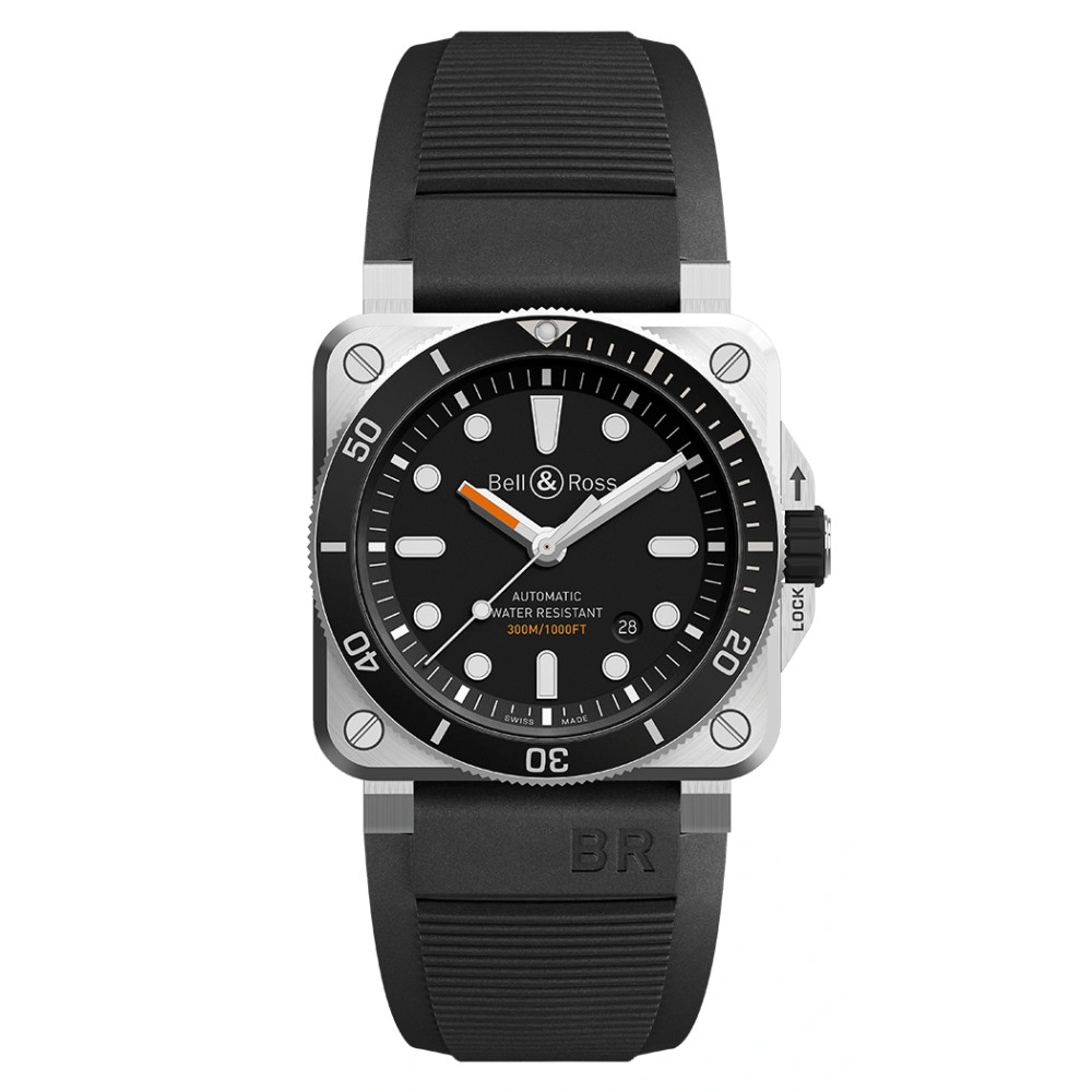 Photo montrant l'intégralité de la montre Montre Bell & Ross BR-03 Diver