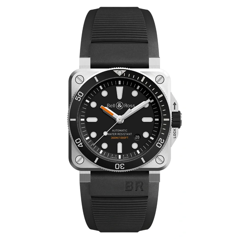 Photo montrant l'intégralité de la montre Montre Bell & Ross BR-03 Diver
