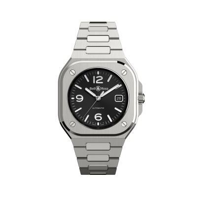 Photo montrant l'intégralité de la montre Montre Bell & Ross BR 05 Black Steel.