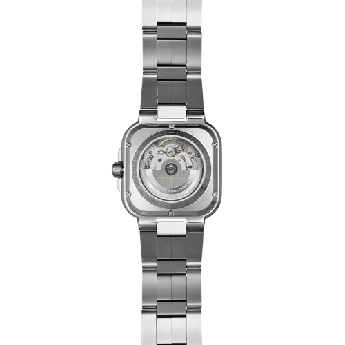 Photo montrant l'intégralité de la montre Cap Camarat – Square Automatique – Vert & Acier