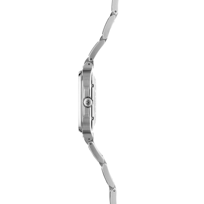 Vue profil de la montre Cap Camarat – Square Automatique – Vert & Acier