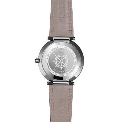 Vue de dos de la montre Newport – Slim – Bleu & Anthracite