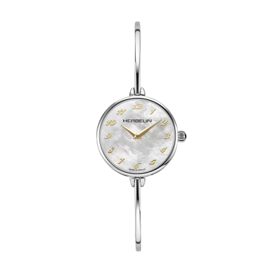 Photo montrant l'intégralité de la montre Montre Herbelin Fil – Quartz – Acier & Nacre