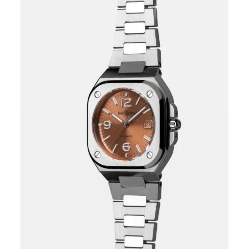 Photo montrant l'intégralité de la montre Montre Bell & Ross BR-05 Copper Brown Steel