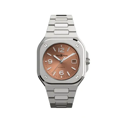 Photo montrant l'intégralité de la montre Montre Bell & Ross BR-05 Copper Brown Steel