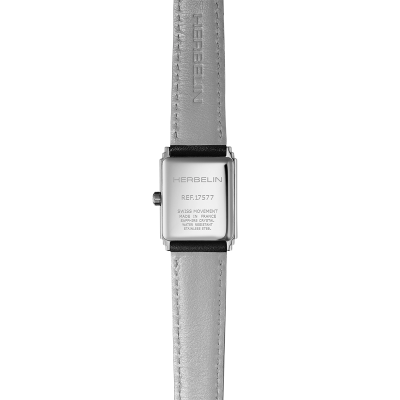 Vue de dos de la Montre Herbelin Art Déco – 1925’s – Acier & Diamants