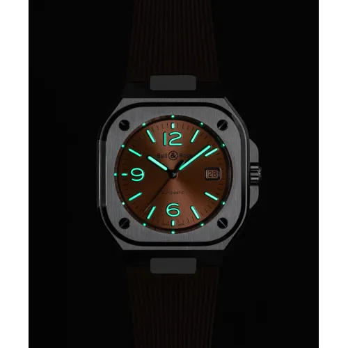 Vue de l’écrin de la montre Montre Bell & Ross BR-05 Copper Brown Steel