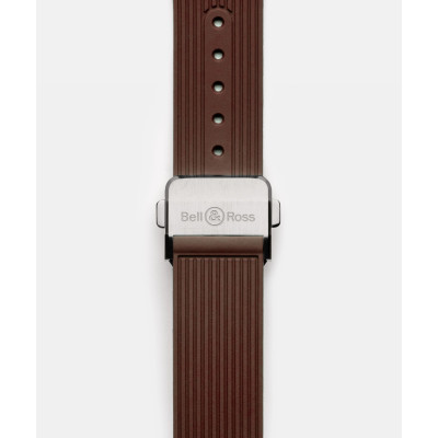 Vue de boucle de la montre Montre Bell & Ross BR-05 Copper Brown Steel