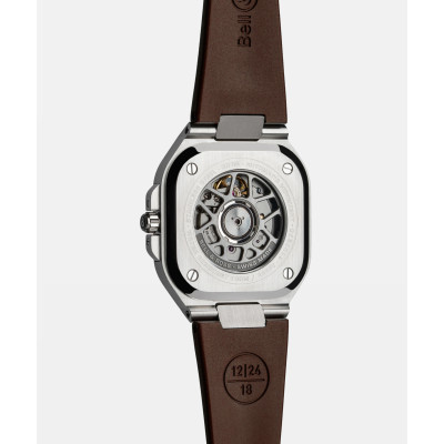 Vue de dos de la montre Montre Bell & Ross BR-05 Copper Brown Steel