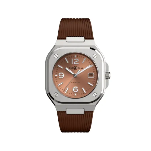 Vue de l’écrin de la montre Montre Bell & Ross BR-05 Copper Brown Steel