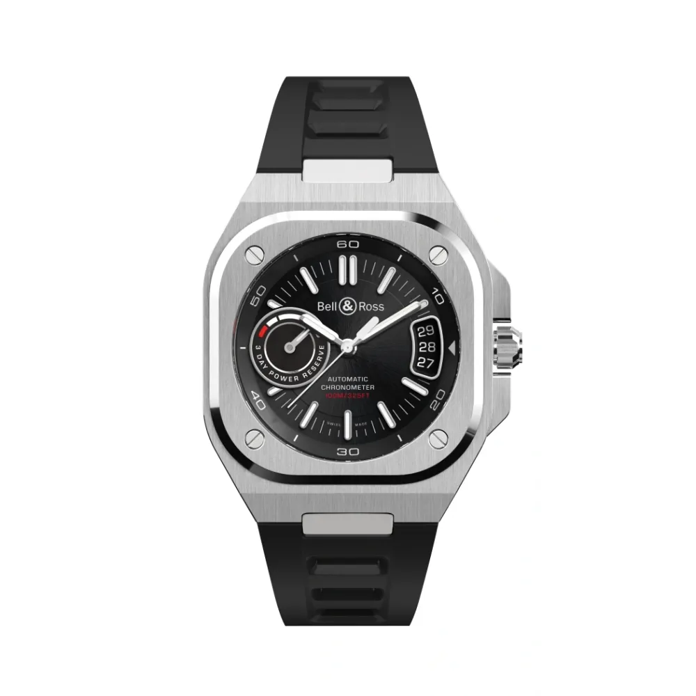 Photo montrant l'intégralité de la montre Montre Bell & Ross BR-X5 Black Steel