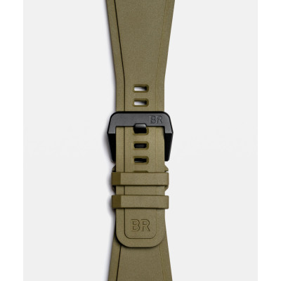 Vue de boucle de la montre Montre Bell & Ross BR-03 Military Ceramic