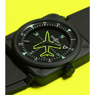 Zoom détaillé sur Montre Bell & Ross BR-03 Gyrocompass
