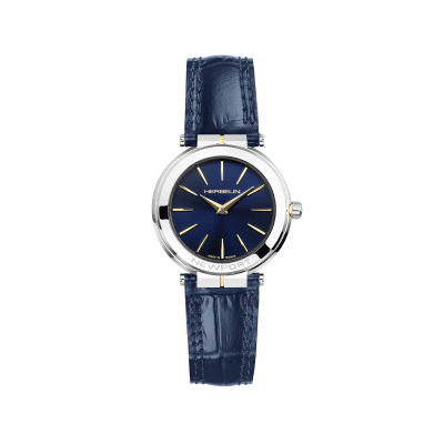 Photo montrant l'intégralité de la montre Montre Herbelin Newport – Slim – Bicolore & Cuir