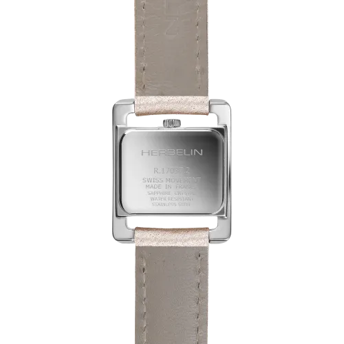 Photo montrant l'intégralité de la montre Montre Herbelin Ve Avenue – Quartz – Cuir Rose Poudré