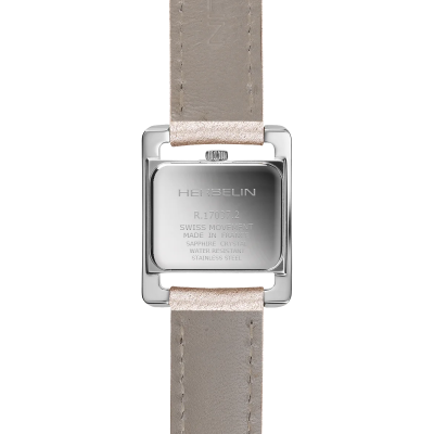 Vue de dos de la Montre Herbelin Ve Avenue – Quartz – Cuir Rose Poudré
