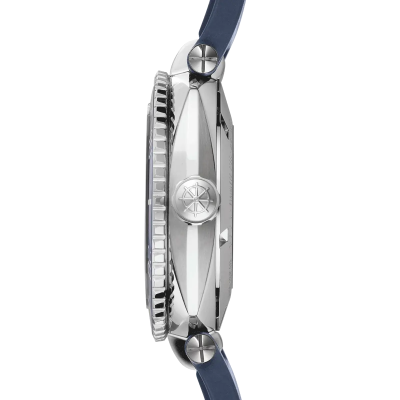 Vue profil de la montre Montre Herbelin Newport – Diver Automatique – Acier & Bleu
