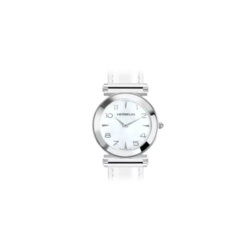 Photo montrant l'intégralité de la montre Montre Herbelin Antarès – Rond – Nacre
