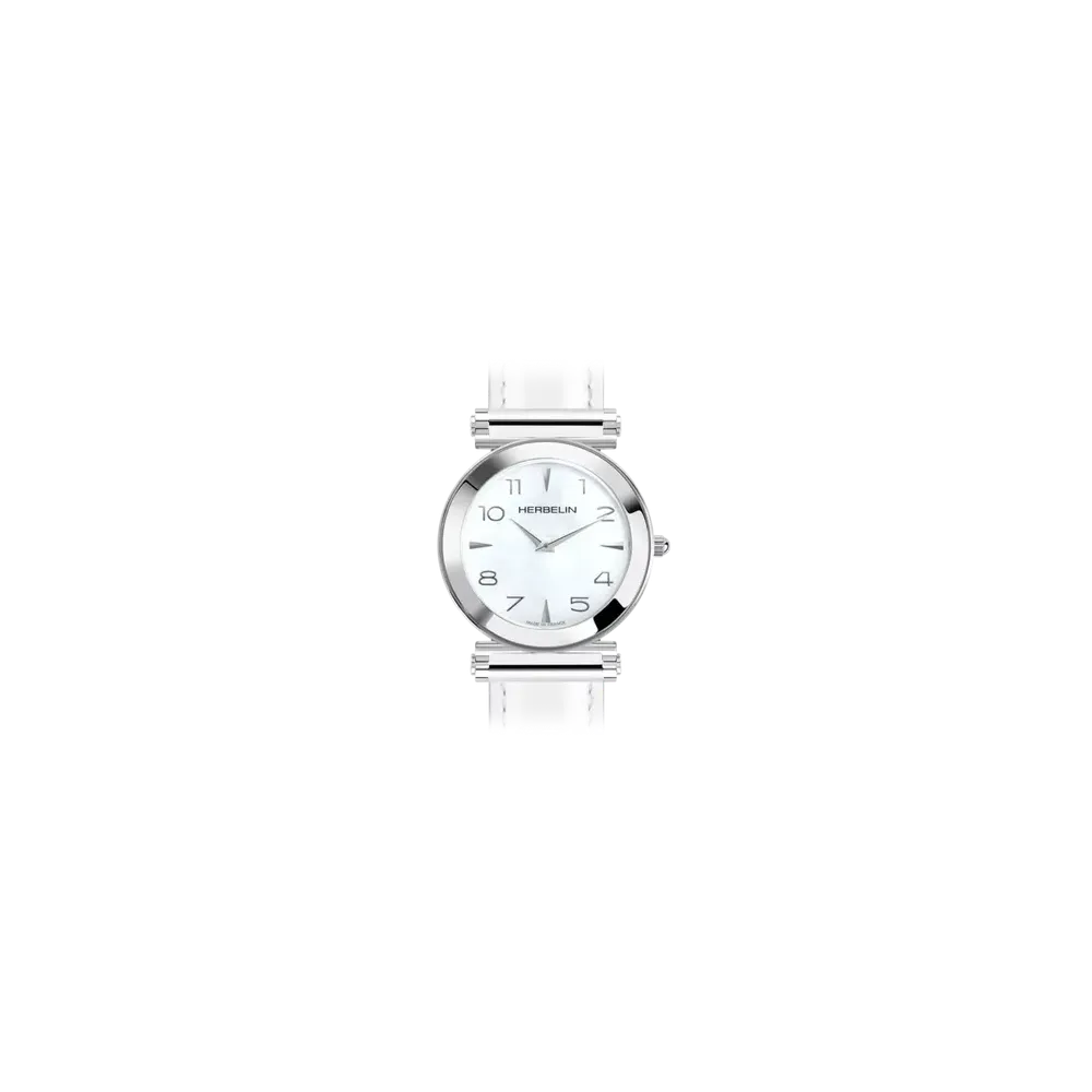 Photo montrant l'intégralité de la montre Montre Herbelin Antarès – Rond – Nacre