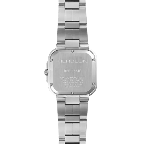 Photo montrant l'intégralité de la montre Montre Herbelin Cap Camarat – Square – Acier & Bleu